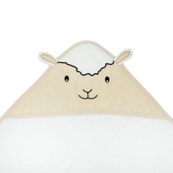 Zoom sur le visage de mouton de la capuche Zoom sur le visage de mouton de la capuche