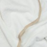 Zoom sobre o material em esponja muito macia da saída de banho do bebé Zoom sobre o material em esponja muito macia da saída de banho do bebé