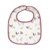 Bavoir 1er âge éponge bordeaux avec motifs floraux Bavoir 1er âge éponge bordeaux avec motifs floraux