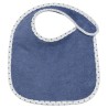 bavoir bébé bleu marine avec biais blanc et bleu bavoir bébé bleu marine avec biais blanc et bleu