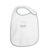Babete branco com inscrição Milky Baby