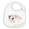 Bavoir bébé d'amour bleu avec motifs Bavoir bébé d'amour bleu avec motifs