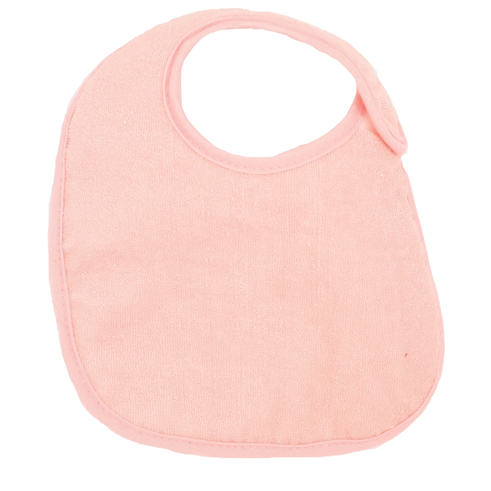 Bavoir bébé fille - Rose uni Bavoir bébé fille - Rose uni