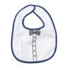 bavaglino con stampa papillon e bottone della camicia bavaglino con stampa papillon e bottone della camicia