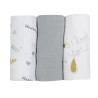 Pack de 3 langes 70*70cm - Love you Trois Kilos Sept - 1 Pack de 3 langes 70*70cm - Love you Trois Kilos Sept - 1