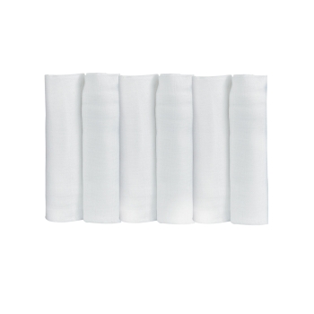 Pack de 6 langes bébé blanc uni 70*70 cm