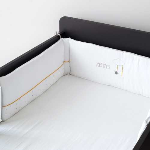 protector de cuna dulces sueños