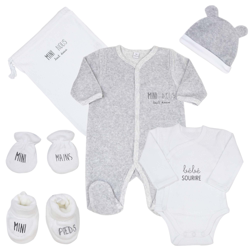 Kit naissance 6 pièces - Mini Nous Trois Kilos Sept - 1