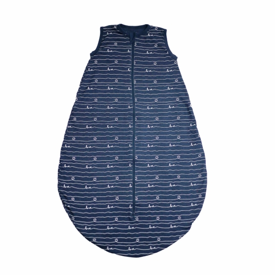navy blue sleeping bag for babies from 3 to 18 months