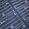 Close-up of the love pattern on the summer sleeping bag Close-up of the love pattern on the summer sleeping bag