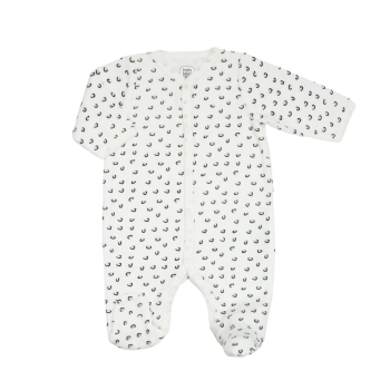 Pyjama naissance velours motif Léopard Pyjama naissance velours motif Léopard