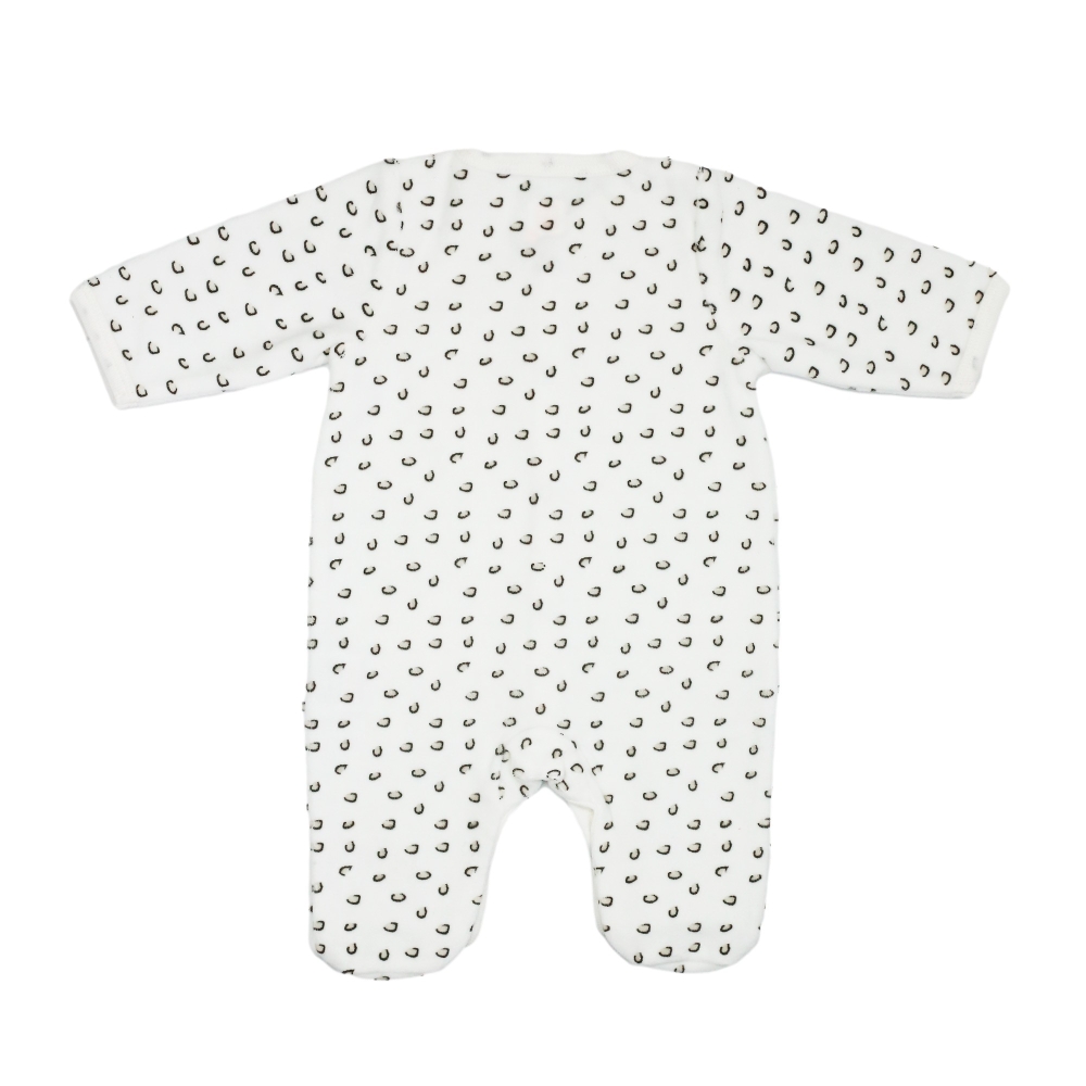 dos du pyjama naissance Léopard dos du pyjama naissance Léopard