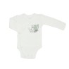 Body de nacimiento con un dibujo estampado de un bebé leopardo