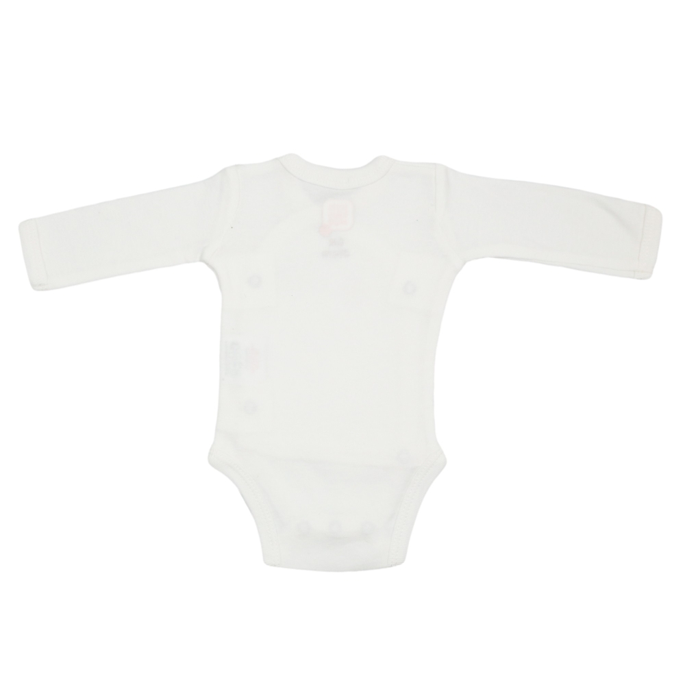 Espalda del body blanco de nacimiento