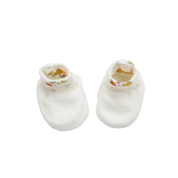 Petit chaussons naissance pommes et poires Petit chaussons naissance pommes et poires