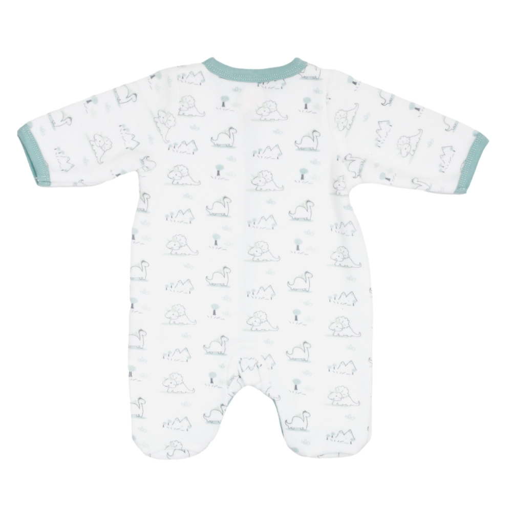 Close-up of baby sleepsuit back Close-up of baby sleepsuit back