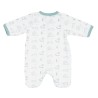 Close-up of baby sleepsuit back Close-up of baby sleepsuit back