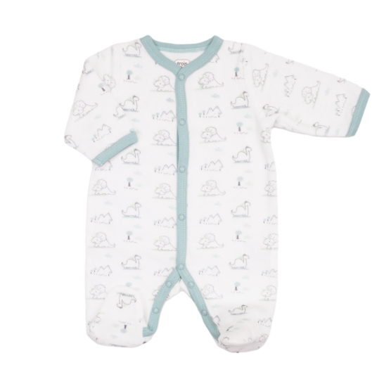 Pijama de veludo azul e branco