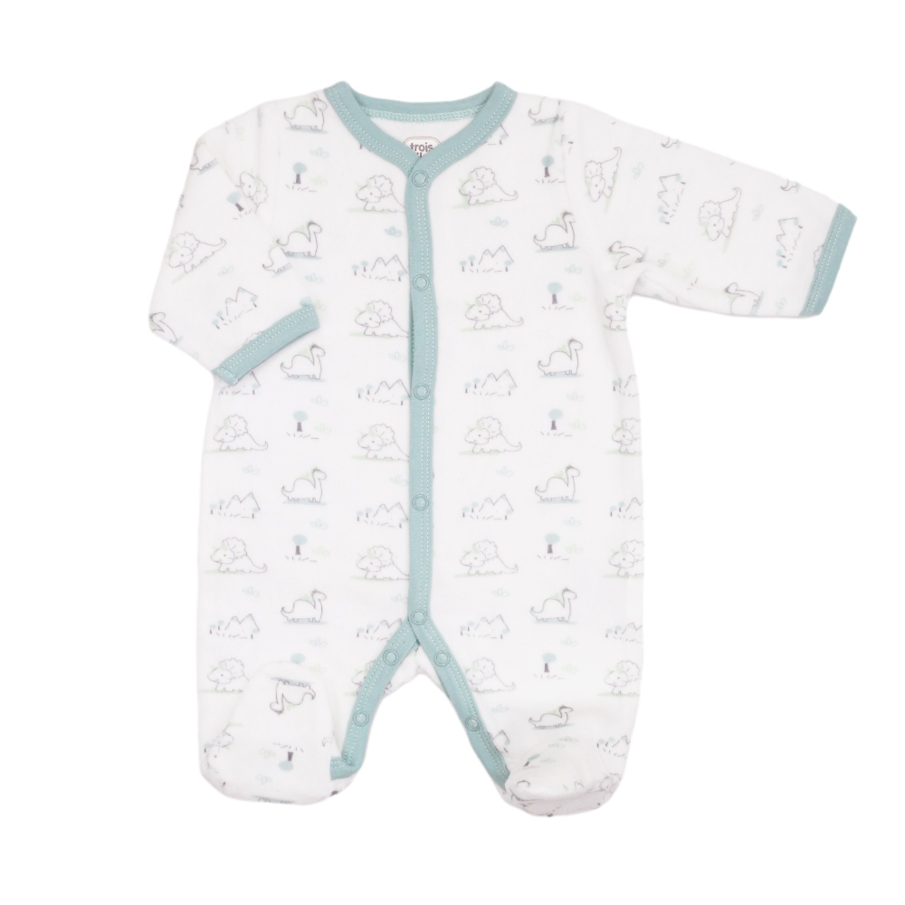 Blue and white velvet pajamas