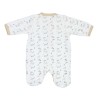Zoom sur le dos du pyjama avec l'imprimé Zoom sur le dos du pyjama avec l'imprimé