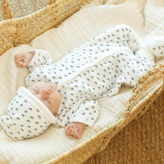 Coffret naissance/ensemble bébé effet tricoté - Assalamshop