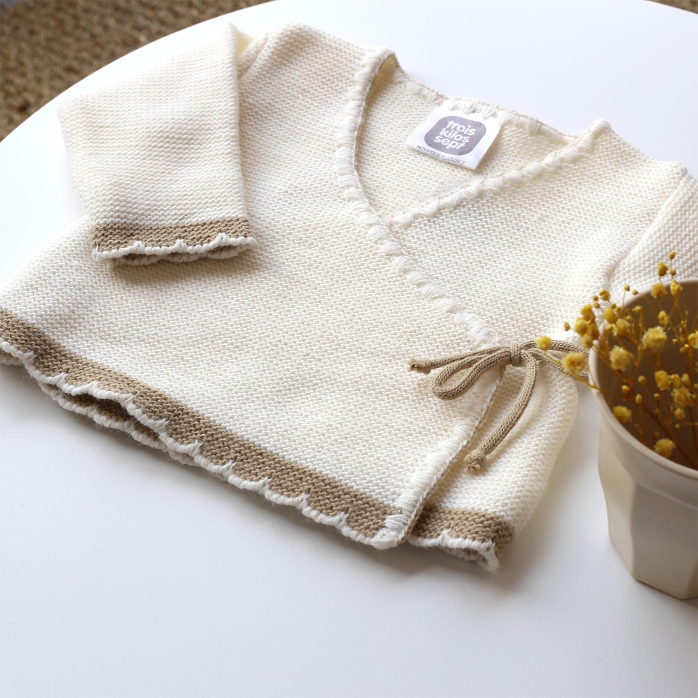 Cardigan neonato - 0/1 M Trois Kilos Sept - 3 Cardigan neonato - 0/1 M Trois Kilos Sept - 3
