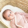 Baby girl lying in her adorable "Mistinguette" cotton bodysuit Baby girl lying in her adorable "Mistinguette" cotton bodysuit
