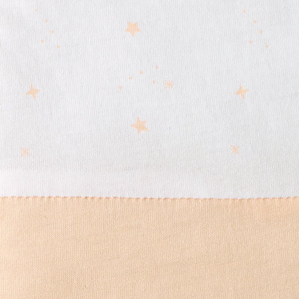 Zoom de estrellas y bi-material rosa y blanco