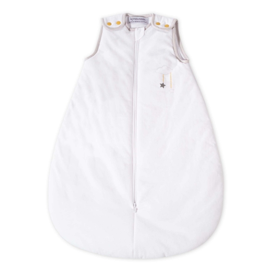 White cotton newborn sleeping bag – Sweet dreams