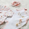 Set nascita bambina - Piccolo fiore - 4 pezzi Trois Kilos Sept - 5 Set nascita bambina - Piccolo fiore - 4 pezzi Trois Kilos Sept - 5