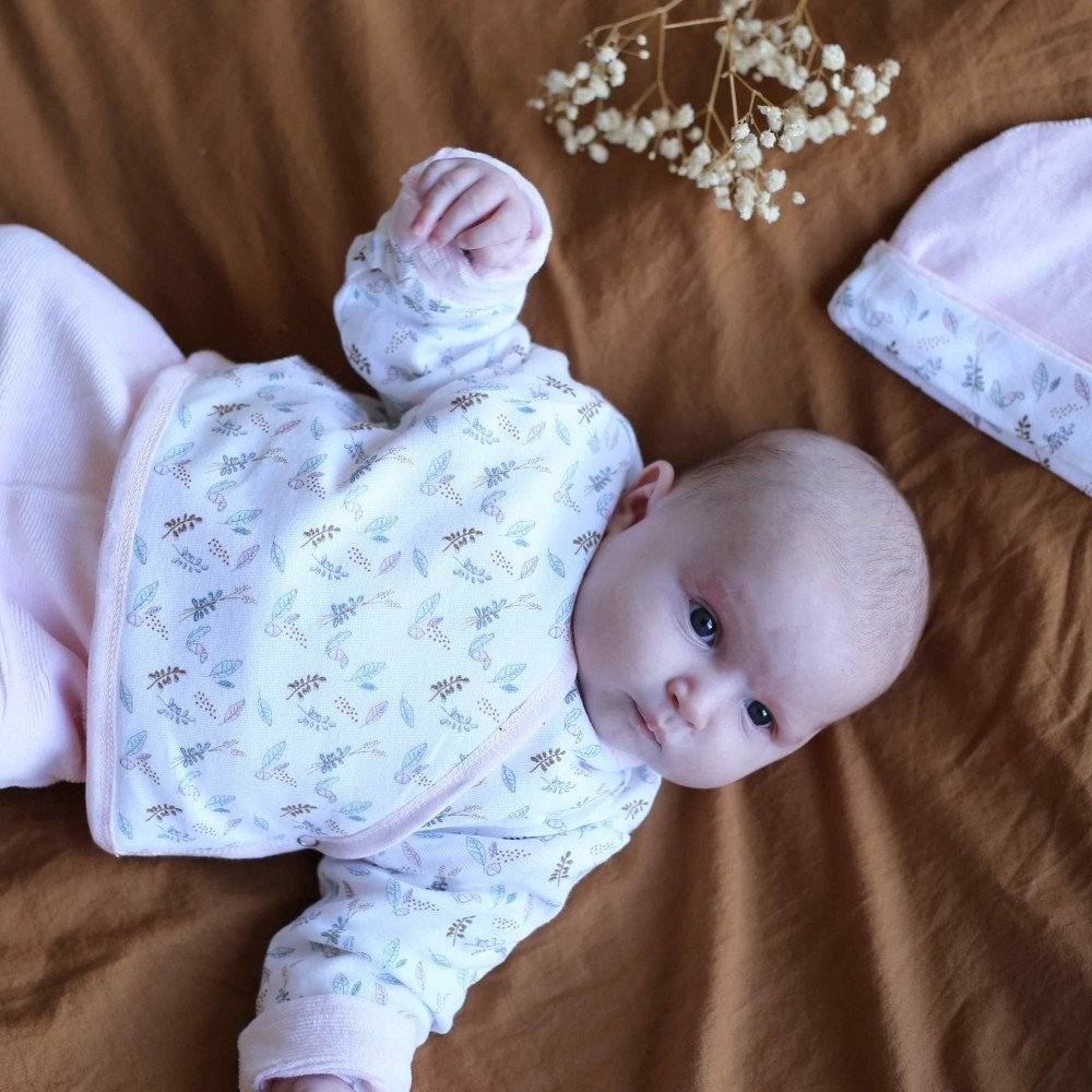 Newborn girl set - Rose des bois Kinousses - 4 Newborn girl set - Rose des bois Kinousses - 4
